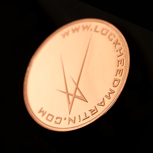 TCP technology is celebrated by the Lockheed Martin Custom Made Commemorative Coin