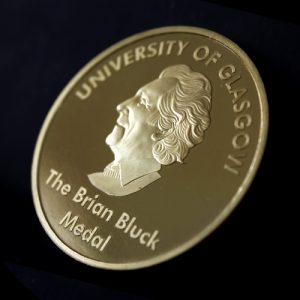 50mm Gold Semi-Proof Medal Brian Bluck Award Medal for University of Glasgow - Featured within Rewarding School Life Blog