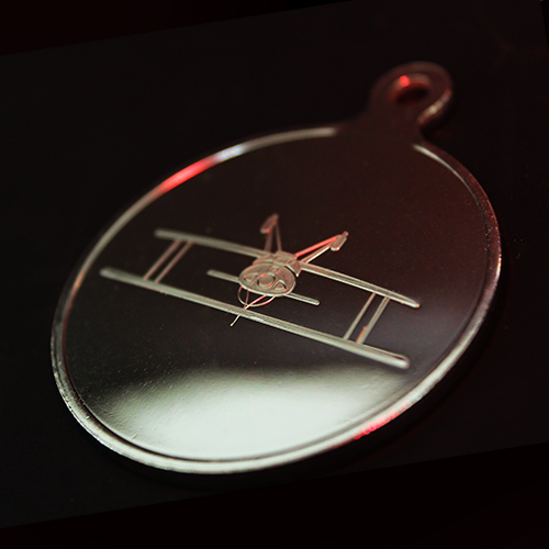 Reverse of British Aerobatics Association Sports Medals in silver with bright minted finish