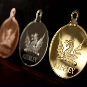Azerley Estate Charity Clay Shoot Sports Medals produced in gold