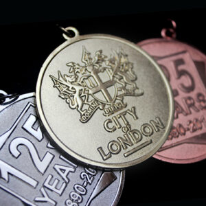 City of London Frosted Polished Sports Medal - 50mm gold World Cup Blog