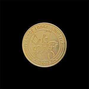 Ivanhoe Lodge 1779 Commemorative Coin 32mm Gold Minted - by Medals UK