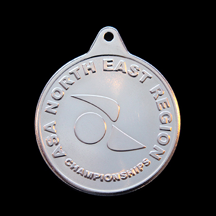 ASA North East Region 38mm Silver Championships Sports Medal
