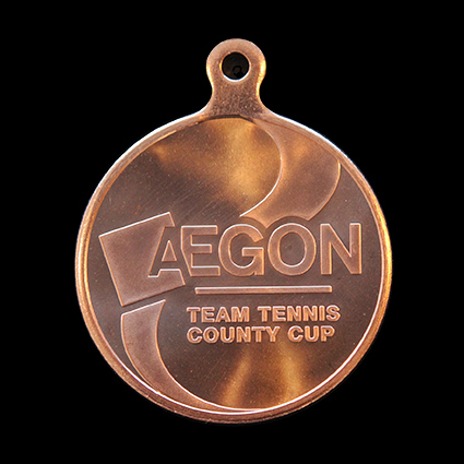 LTA 50mm Silver Minted AEGON Team Tennis Sports Medal