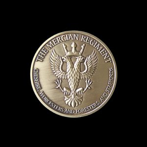 The Mercian Regiment 75mm Gold Antique Regimental Medal Award