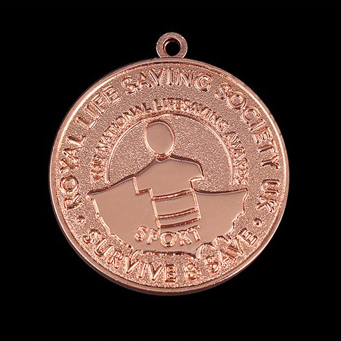 RLSS Award 40mm Bronze Frosted/Polished Sports Medal