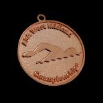 Bronze ASA West Midlands Championship Swimming Medals for 2017 event by Medals UK
