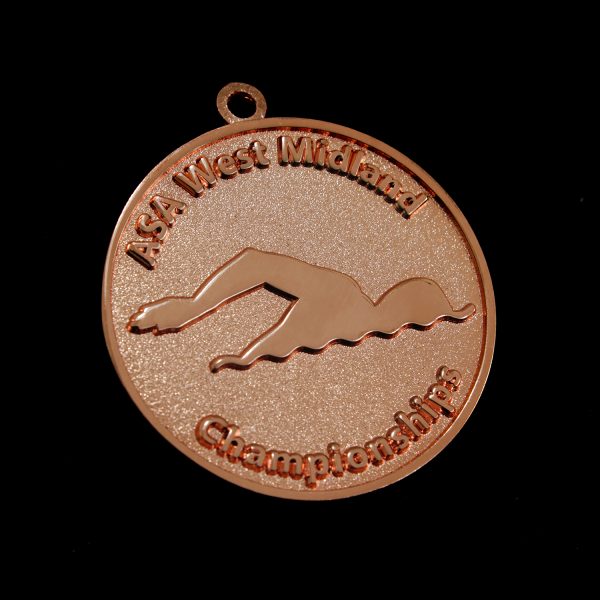Bronze ASA West Midlands Championship Swimming Medals for 2017 event by Medals UK