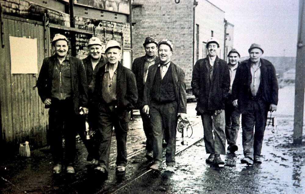 Ifton Colliery Miners leave the pit for the last time