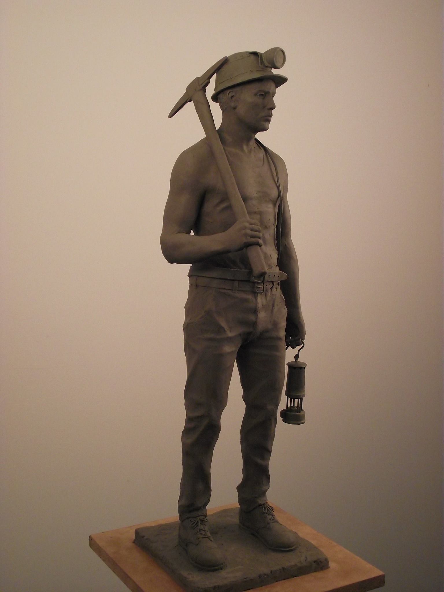 Image of statue of Ifton Colliery Miner